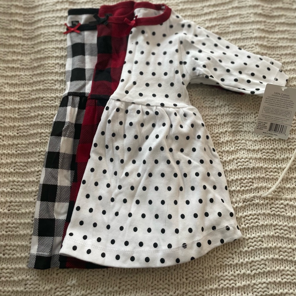 NWT, Three Dress Bundle, 0-3m - Picture 2 of 7